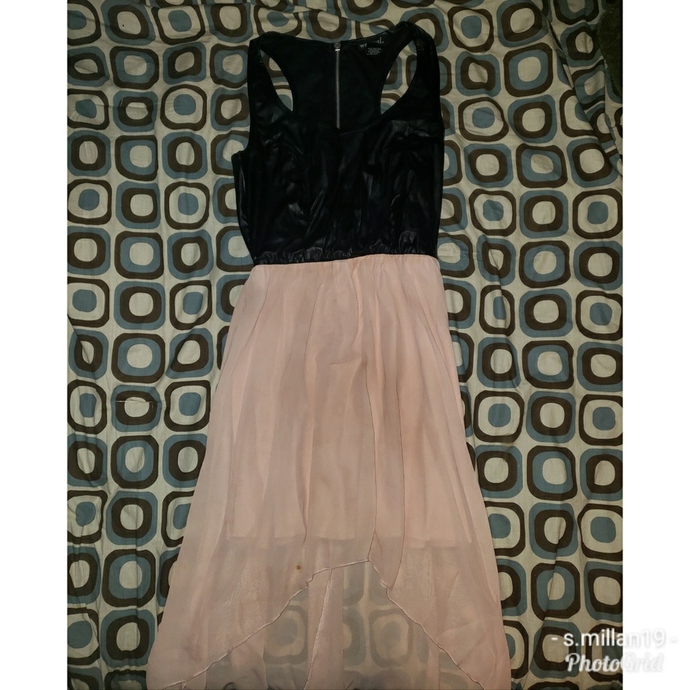 NWOT Highlow pleather dress